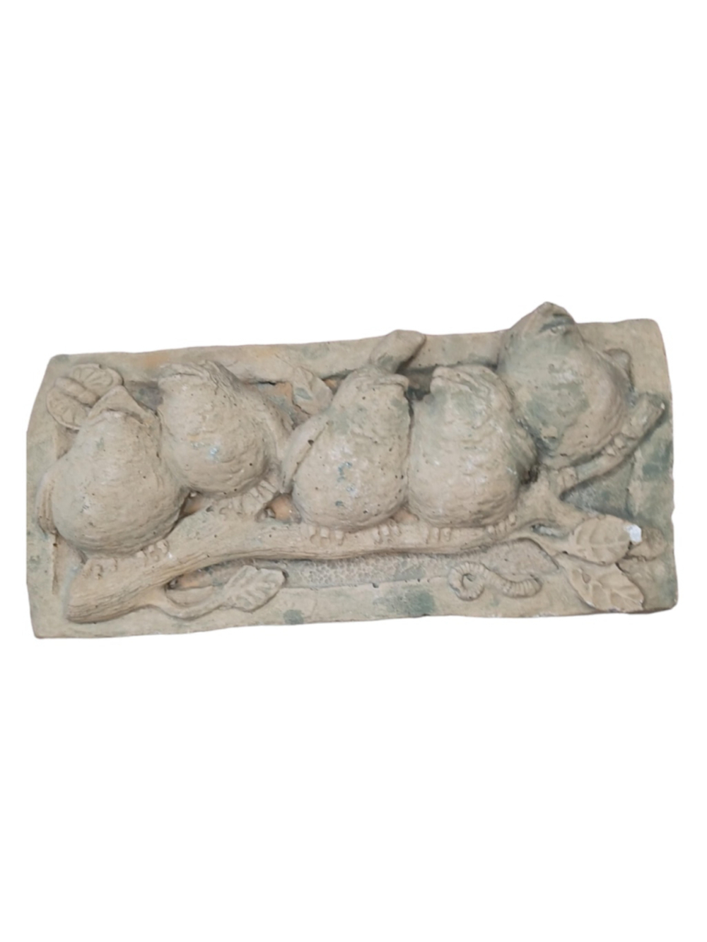 Stone Birds Plaque hand cast